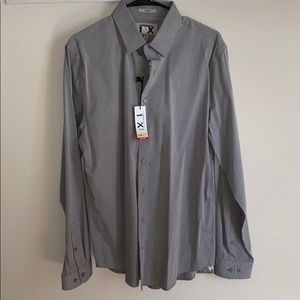 Fitted button down dress shirt